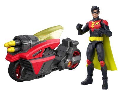 Figurka Dc SuperVillains Robin a motorka