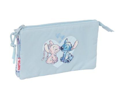 Pouzdro Stitch Trojité světle modré