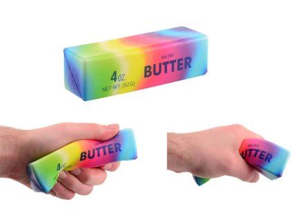 Antistresová hračka Squeeze Butter Rainbow 52gr