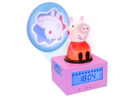 Budík Prasátko Peppa růžový