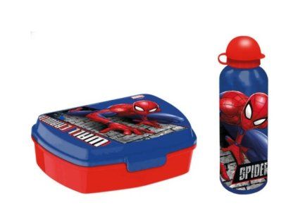 Láhev 500ml a box na svačinu Spiderman