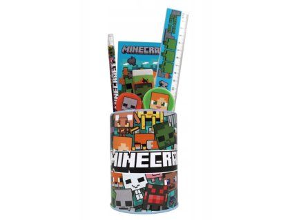 Psací potřeby ve stojánku Minecraft 7k