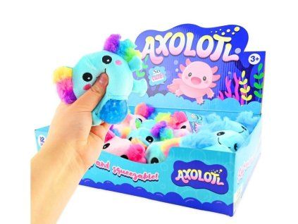 Antistresová hračka Squeeze Axolotl 11cm