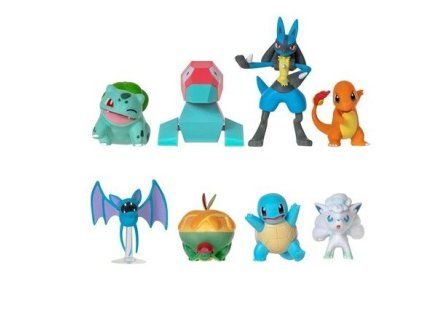 Sada figurek Pokémon W7 Battle 8ks