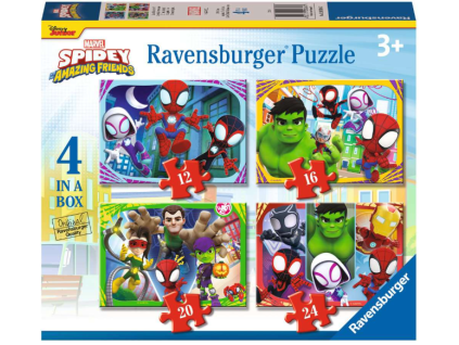 Puzzle Spidey a jeho úžasní přátelé 4v1