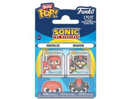 Funko Bitty Pop! 2Pack Sonic The Hedgehog Knuckles and Shadow With Emerald