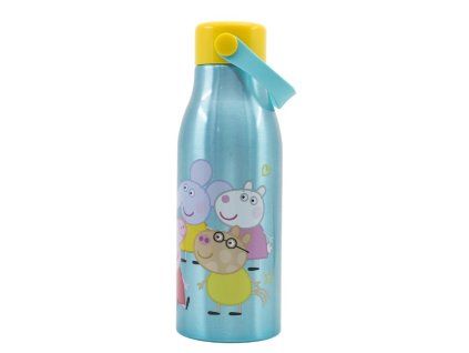 Hliníková láhev Prasátko Peppa s úchytem