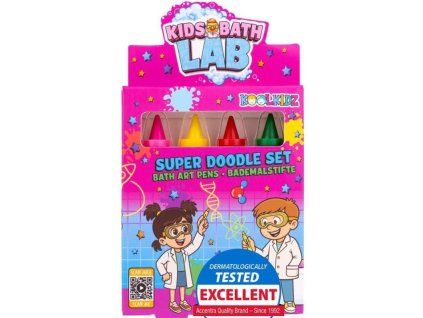 Pastelky do vany KOOLKIDZ Jablko 4 barvy x 5g