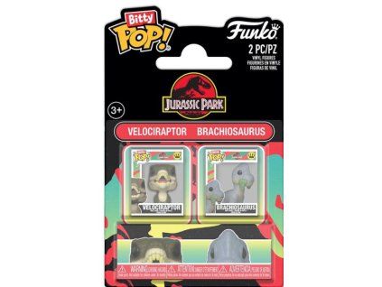 Funko Bitty Pop! Jurassic Park 2Pack Velociraptor and Brachiosaurus