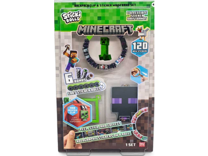 Sada klipů Sticki Roll na batoh Minecraft