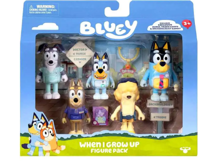 Figurky Bluey Až vyrostu 5ks