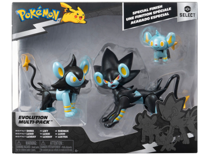 Figurky Pokémon Select Evolution Shinx, Luxio, Luxray