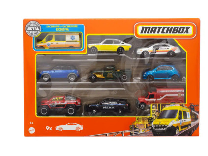 Matchbox angličáky 9ks HFL54