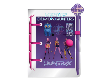 Minizápisník Kpop Demon Huntrix s propiskou