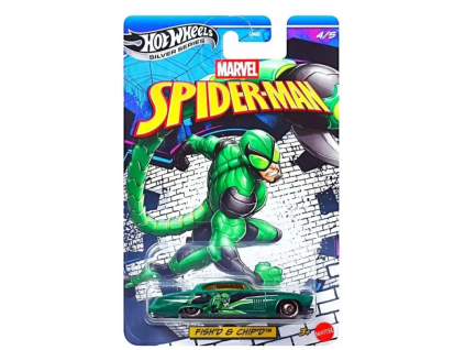 Hot Wheels Silver Series Marvel Spiderman FishD and ChipD