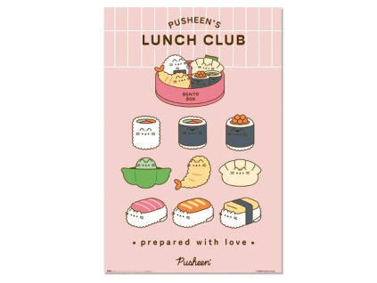 Plakát Pusheen Sushi roll