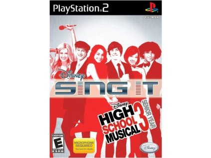 PS2 Disney Sing It High School Musical 3 Senior Year