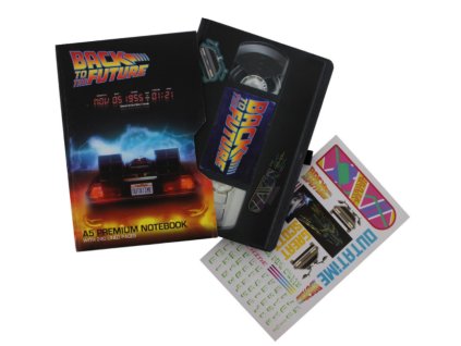Mech Zápisník A5 Back to the future VHS retro edice