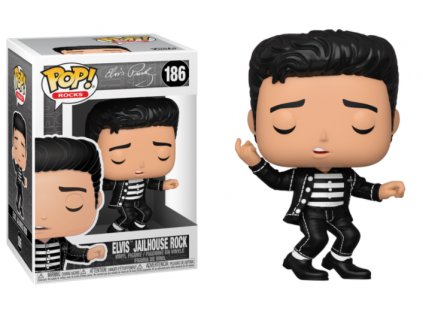 Funko POP! 186 Rocks Elvis Jailhouse Rock Nové