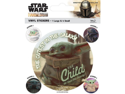 Merch Samolepky Star Wars the Mandalorian The Child