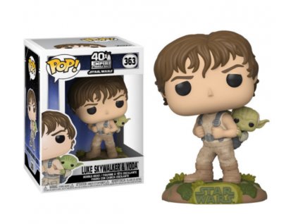 Merch Funko Pop! 363 Star Wars 40 Years Empire Strikes Luke Skywalker and Yoda