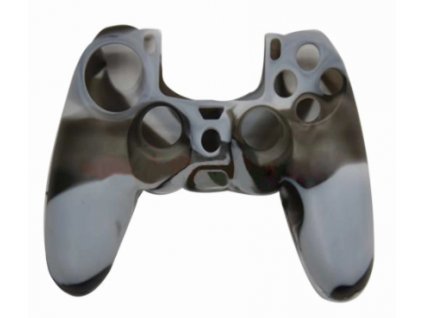 PS4 silikonový obal na ovladač kamufláž černobílobéžový