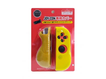 Switch Silikonový obal pro Nintendo Switch Joycon (L+P) žlutý zlatý