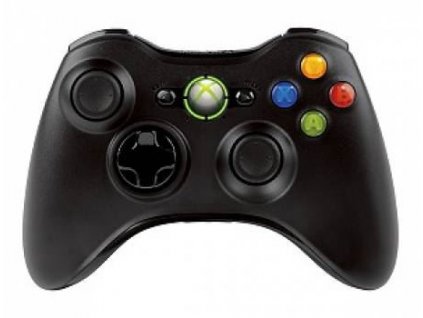 microsoft xbox 360 wireless controller black x360 pouzite