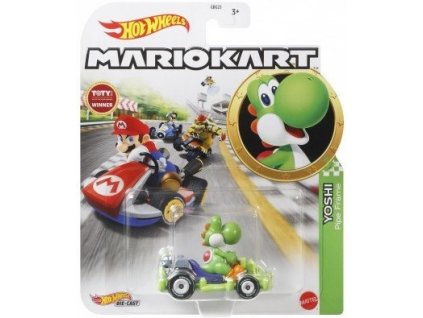 Toys Hot Wheels Mario Kart Yoshi Pipe Frame DieCast