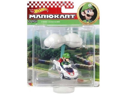 Toys Hot Wheels Mario Kart Luigi PWing Cloud Glider Nové