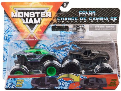 Toys Spin Master Monster Color Change Vehicles Alien Invasion and Soldier Fortune Black Ops