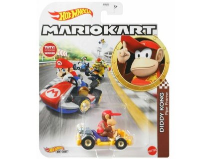 Toys Hot Wheels Mario Kart Diddy Kong Pipe Frame DieCast Nové