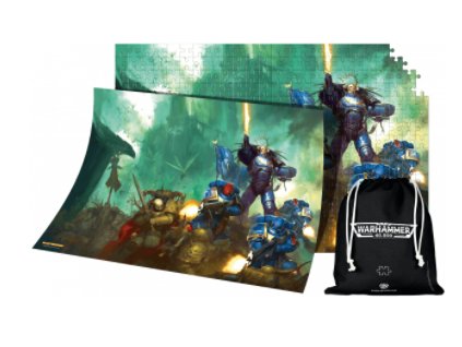 Merch Puzzle Warhammer 40 000 Space Marine 1000 dílků