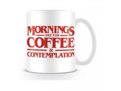 Merch Hrnek Stranger Things Morning Are For Coffee