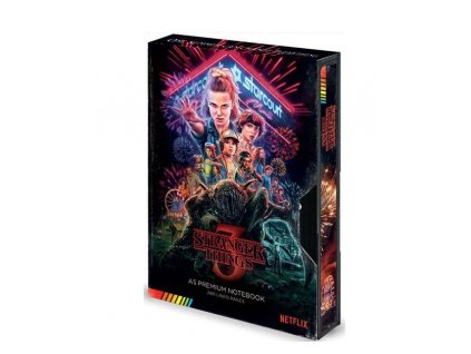 Merch Zápisník A5 Stranger Things 3 VHS retro edice