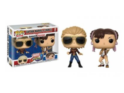 Merch Funko POP! Captain Marvel vs Chun Li 2 Pack