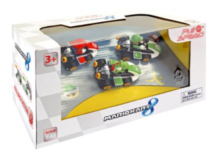 Toys Autíčka Mario Kart Carrera Pull Speed 3 Pack1
