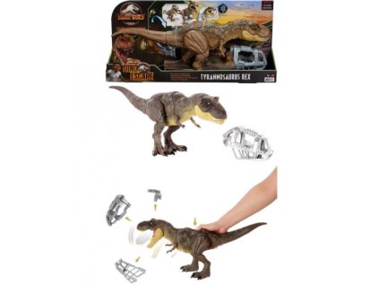Toys Figurka Jurassic World Camp Cretaceous Dino Escape Stomp n Escape Tyrannosaurus T Rex