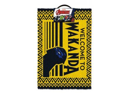 Merch Rohožka Marvel Avengers black panther Welcome to Wakanda