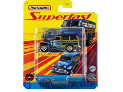 Toys Auto Matchbox Superfast 1962 Willys Jeep wagon