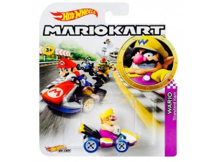 Toys Hot Wheels Mario Kart Wario Standard Kart DieCast