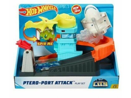 Toys Hot Wheels Ptero Port Attack Playset