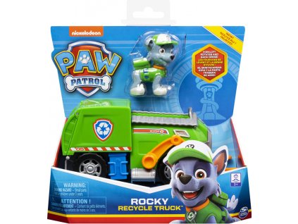 Toys Auto Paw Patrol Rocky Recycle Truck With Pup