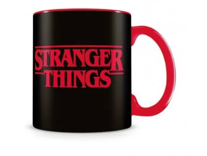Merch Hrnek Stranger Things Logo Black