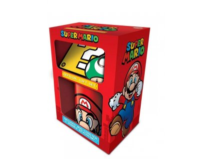 Merch Dárkový Set Super Mario hrnek podtácek