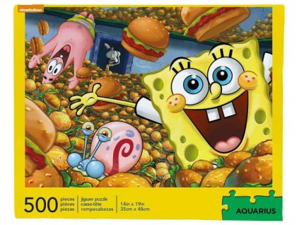 Merch Puzzle Spongebob Krabby Patties 500 dílk