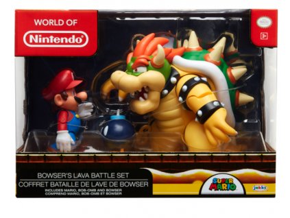 Toys Figurky Mario vs. Bowser Diorama 3 Pack