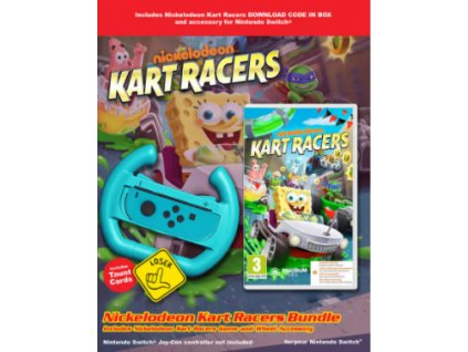 Switch Nickelodeon Kart Racers Wheel Bundle