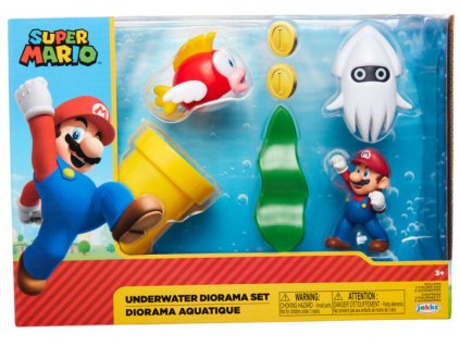 Merch Figurky Super Mario Underwater Diorama Set