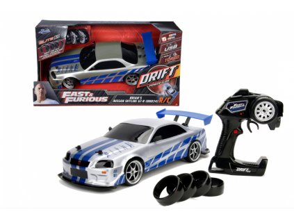 Toys Auto Fast and Furious Maxi Brians Nissan Skyline GTR RC